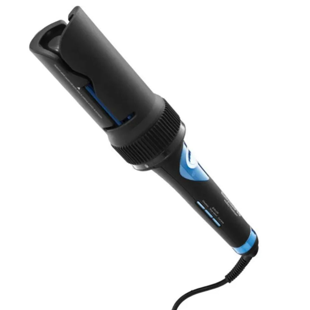 Rizadora babylisspro miracurl pro metal blue 1 1/4″, tecnología nano titanium, cable giratorio profesional